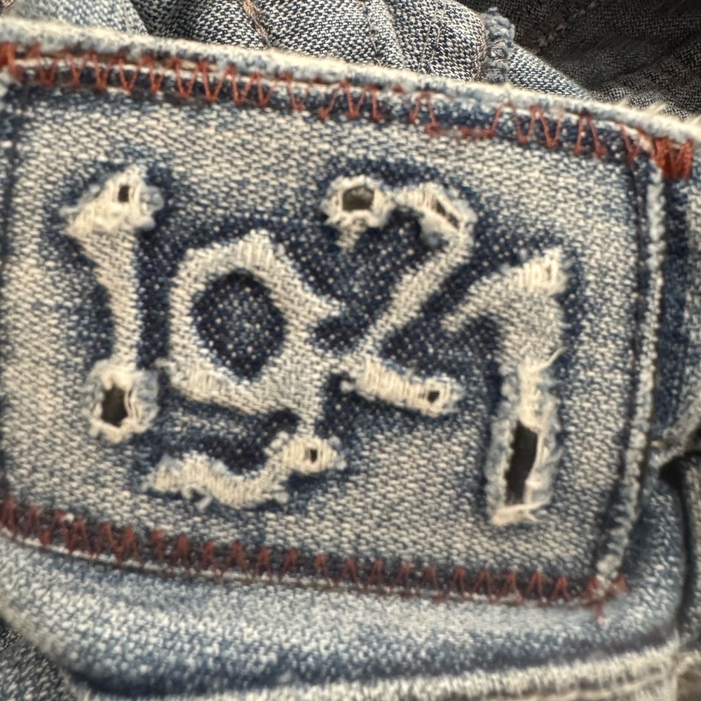 Vintage Blue Denim Jeans with Classic Stitching